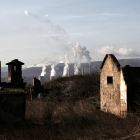 The villages of lignite in Greece